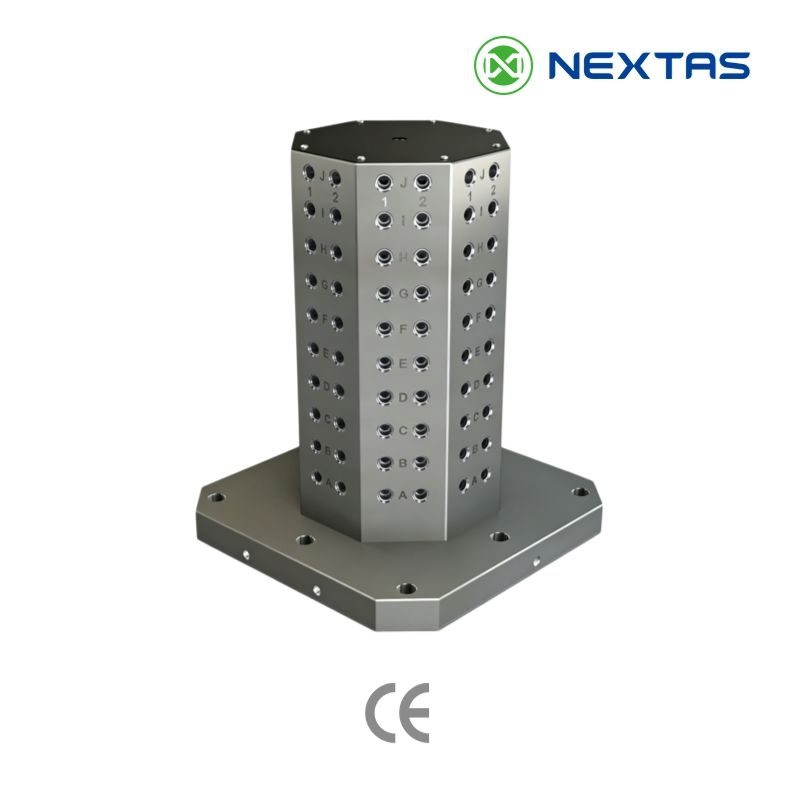 Columna de utillaje Nextas en cruz para conceptos multiestación