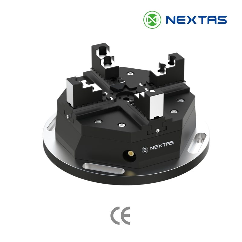 Detalle de las cuatro garras flotantes del plato Nextas vistas desde arriba